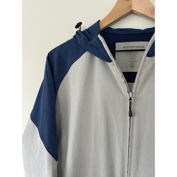 Mizzen + Main Hydrashift Full-Zip Hooded Windbreaker Jacket Size Medium - Picture 7 of 9